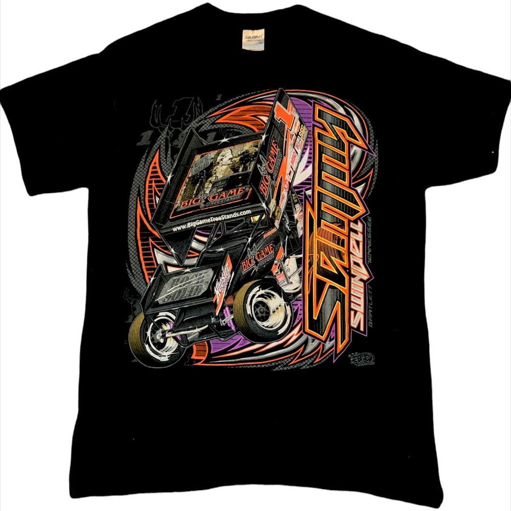Vintage Sammy Swindell Sprint car racing tee